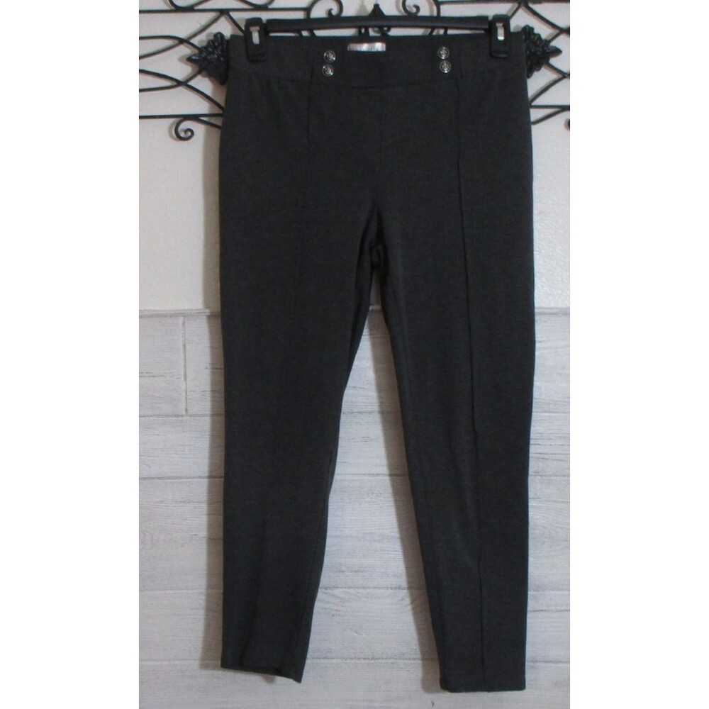 Retrelogy Pull on Stretch Knit Pants Size L Gray Elastic Waist